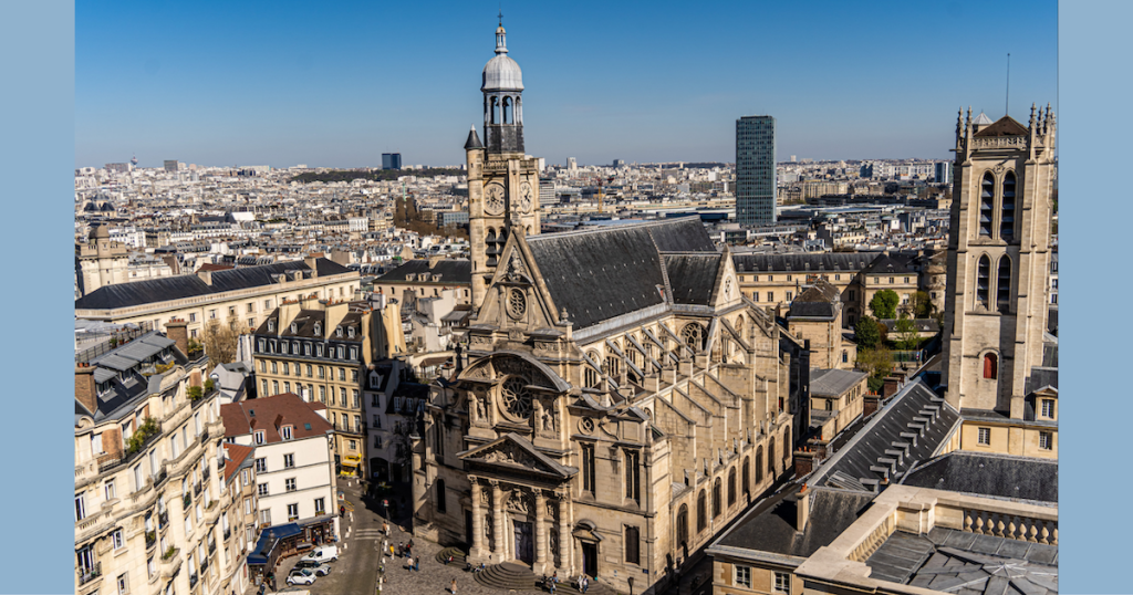 The church of Saint Etienne du Mont in Paris